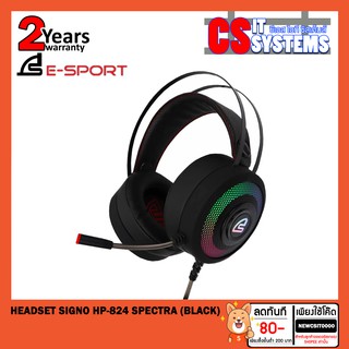 HEADSET SIGNO HP-824 SPECTRA (BLACK)