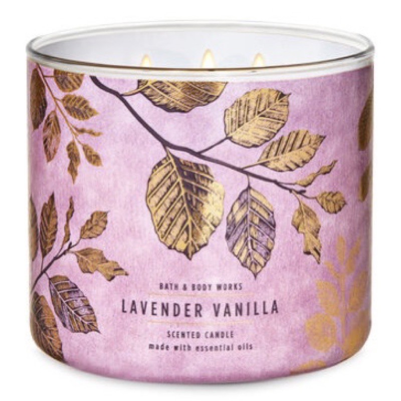 Set7/7 BBW เทียนหอม Bath and Body Works White Barn 3 Wicks Candle ขนาด