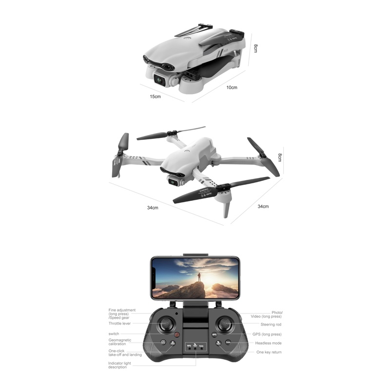 ภาพสินค้าF10 Drones 4K 6K HD มุมกว้างกล้องคู่ 25 นาที RC ระยะทาง2000m Drone 5G gps WiFi วิดีโอสด FPV Drone พร้อมกระเป๋าเก็บ drone จากร้าน big_promotion5 บน Shopee ภาพที่ 7