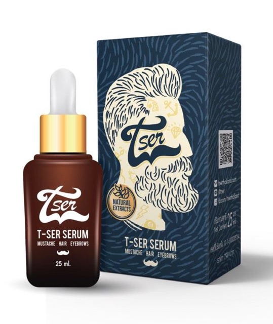 TSER เซรั่มปลูกผม ปลูกคิ้ว ปลูกหนวด 25ml. ทีเซอร์เซรั่ม (1ขวด) T-SER |  Shopee Thailand