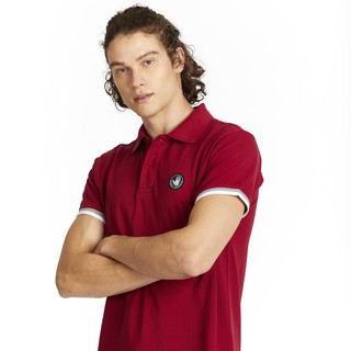 BODY GLOVE Sport Casual Polo Pique Men Collar TEEโปโลผู้ชาย สีแดงเข้ม Maroon