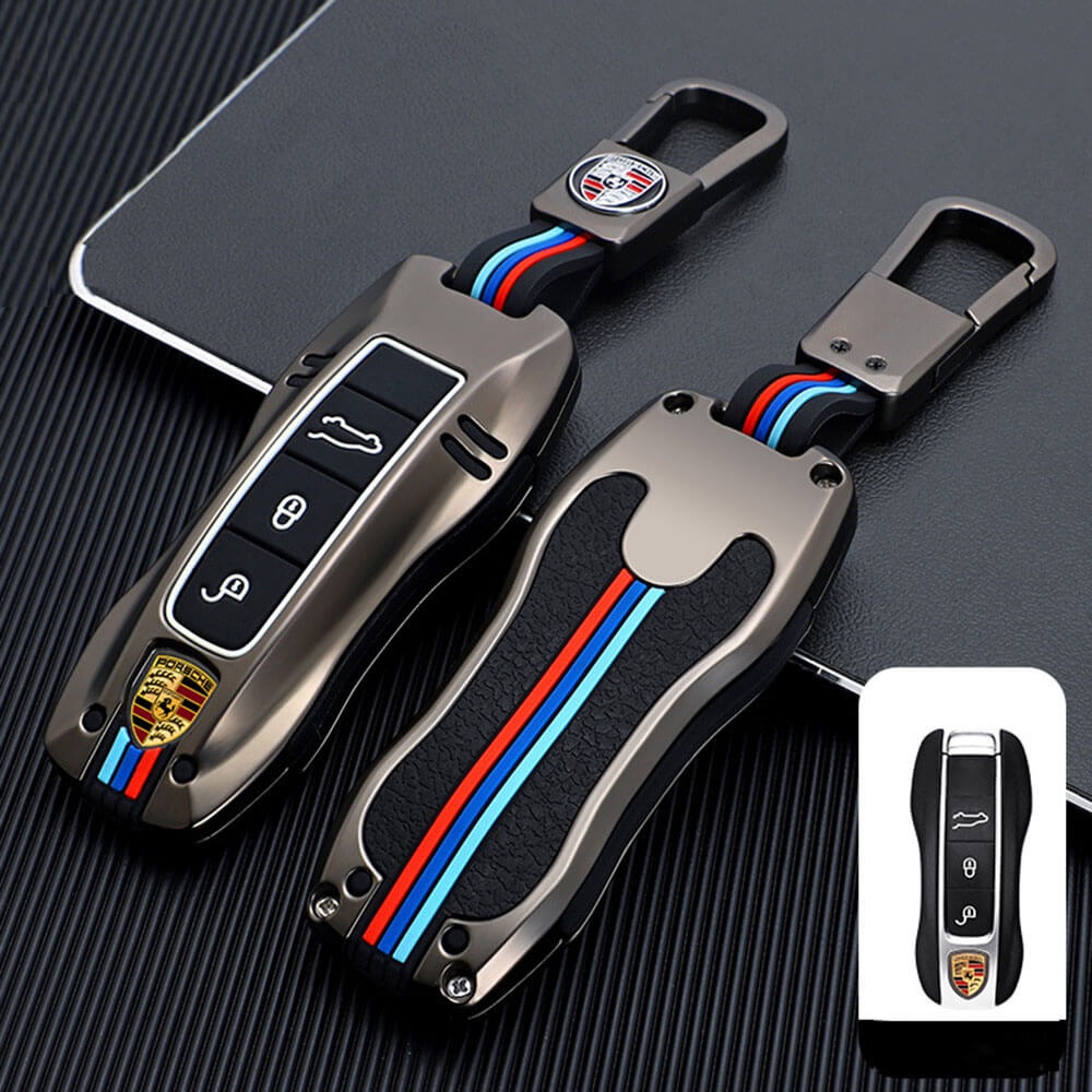 เคสกุญแจรีโมทรถยนต์-โลหะผสมสังกะสี-สําหรับ-porsche-cayenne-macan-paramela-718-911