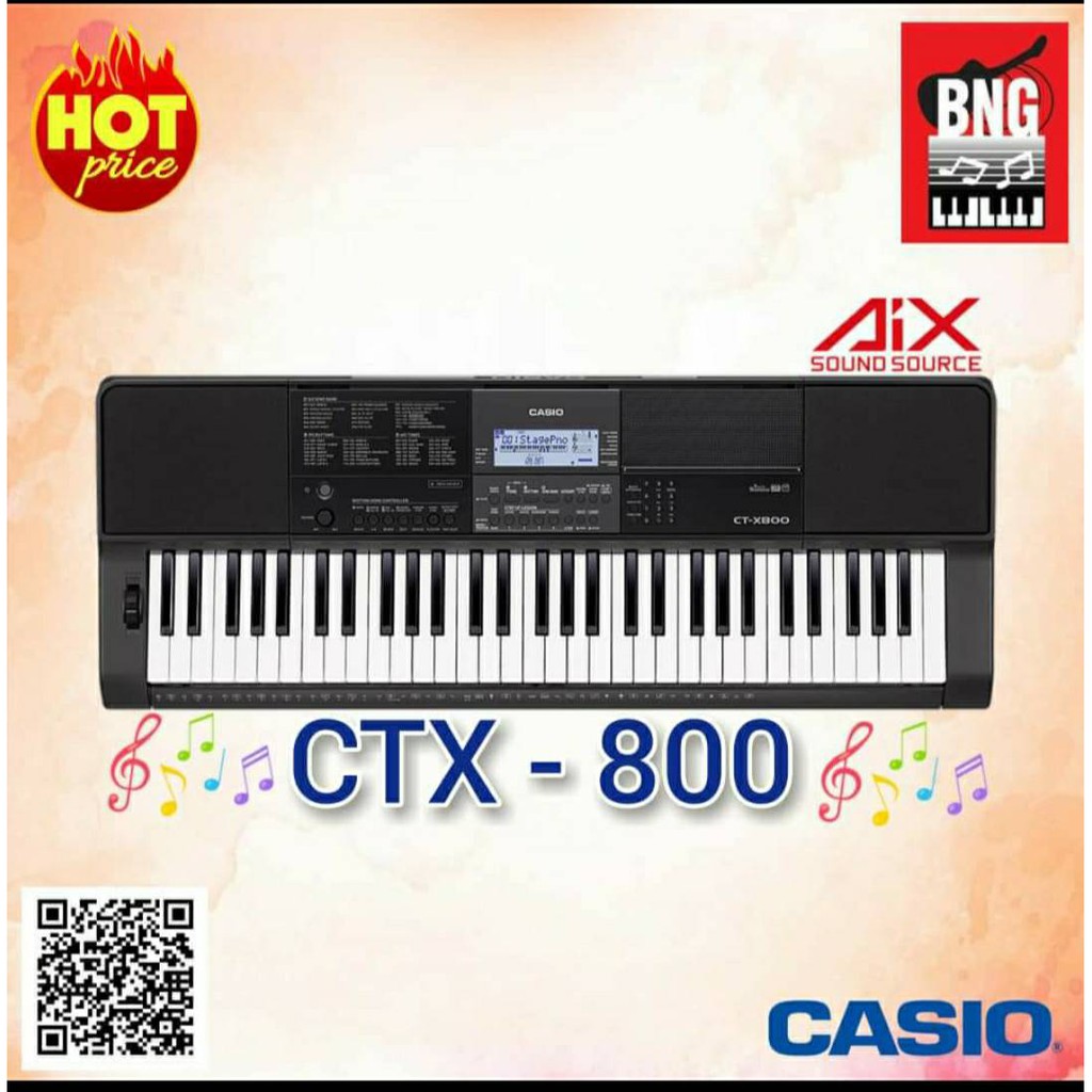 คีย์บอร์ด-casio-ctx-800-มีทัชชิ่ง-ฟังก์ชันเพียบ