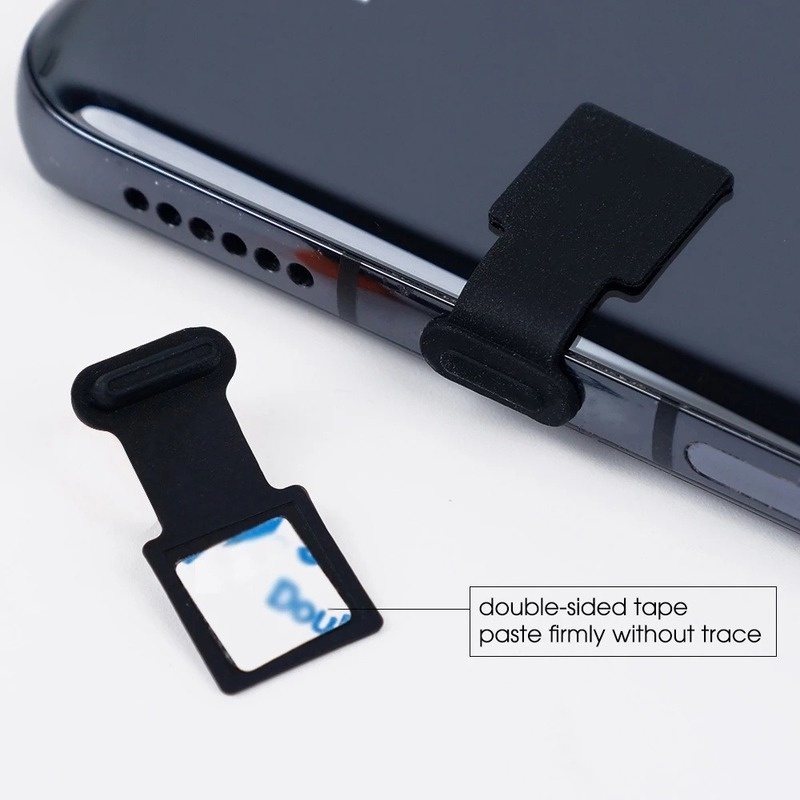 สําหรับ-micro-usb-type-c-ios-พอร์ตชาร์จโทรศัพท์-ป้องกันการสูญหาย-ปลั๊กกันฝุ่น-พอร์ตชาร์จซิลิโคนในตัว-ตัวป้องกันกันน้ํา