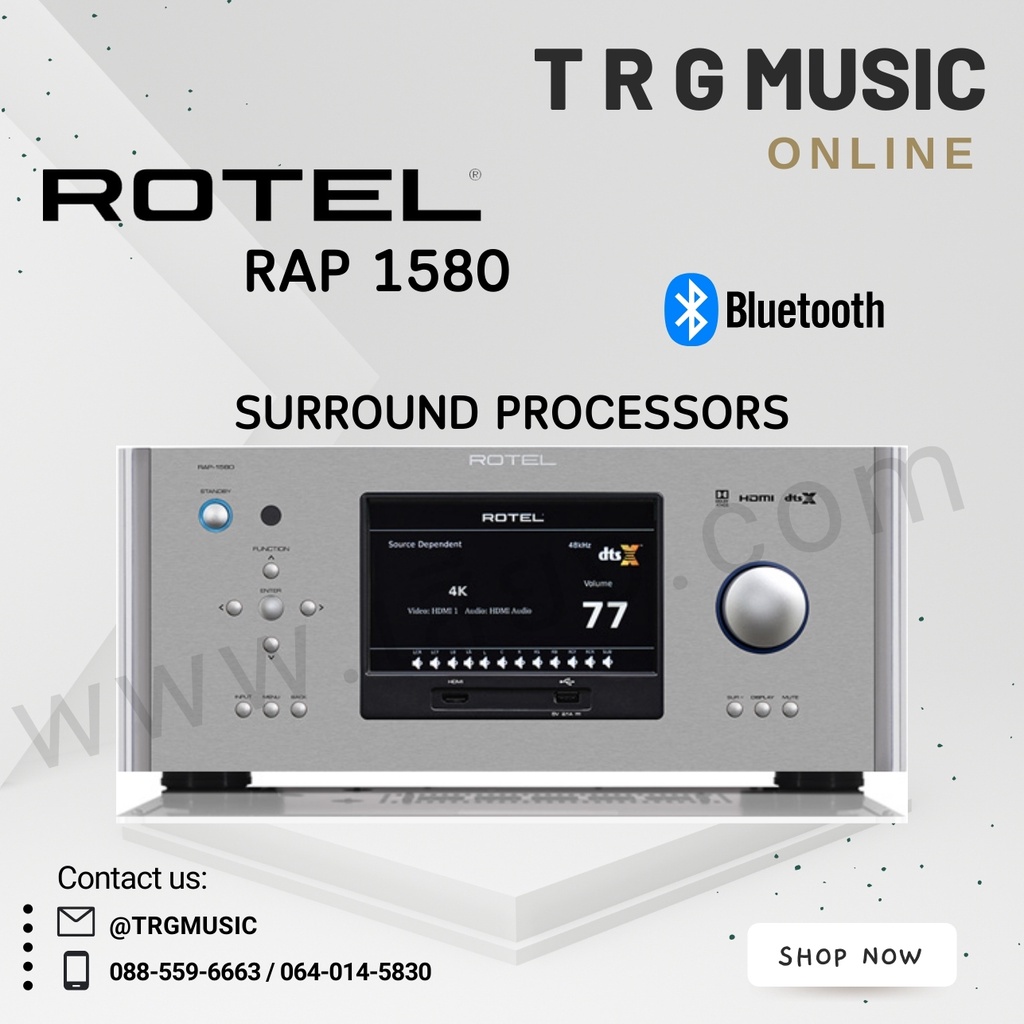 ROTEL RAP 1580 SURROUND PROCESSORS (สินค้าใหม่แกะกล่อง รับประกันศูนย์ ...