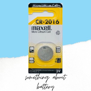 สินค้า ถ่านกระดุม Maxell CR2016 3V จำนวน 1 ก้อน แท้ 100%