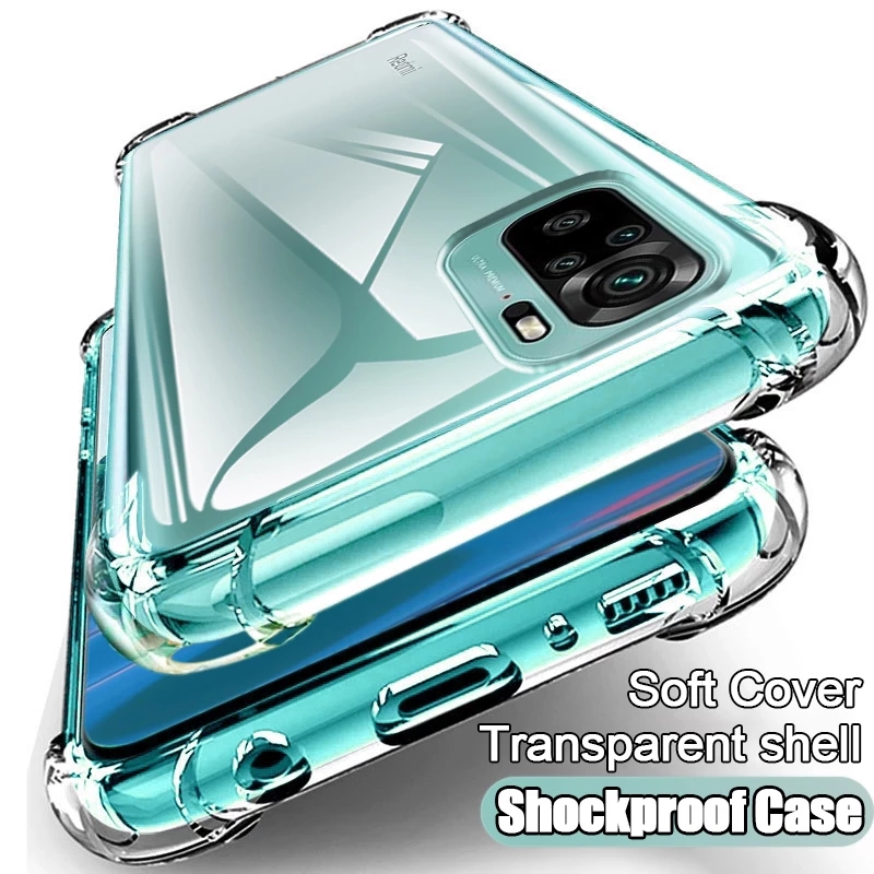 เคส-redmi-note-10-5g-8-9s-pro-9a-9c-ซิลิโคนกันกระแทกเคส-tpu-xiaomi-poco-x3-pro-m3-คุณภาพสูงถุงลมนิรภัยโปร่งใสป้องกันการตกโปร่งแสงเคสโทรศัพท์