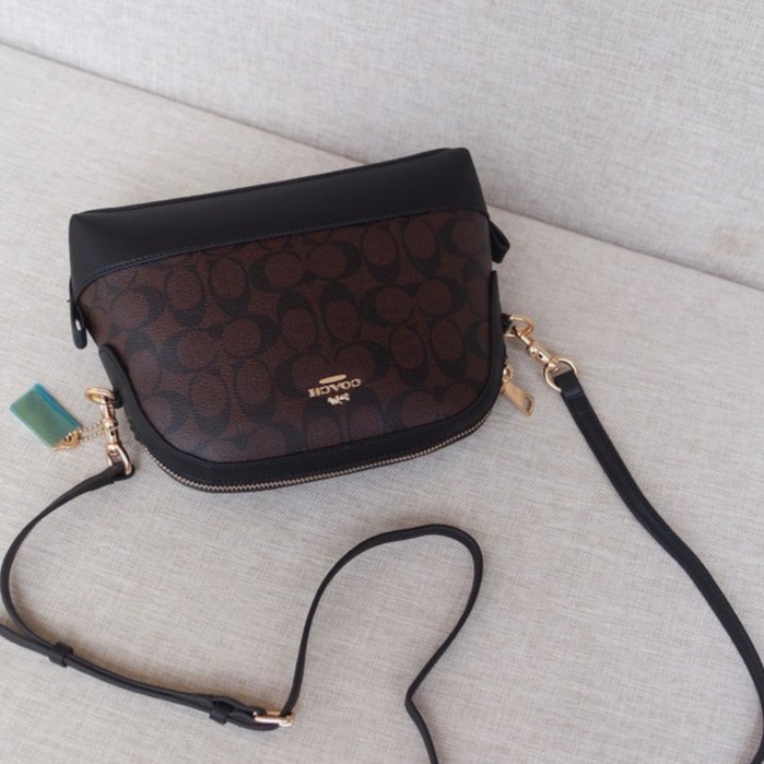 coach-coach-76674-กระเป๋าสะพาย-crossbody-กระเป๋าซิปกระเป๋าสะพายใบเล็กเปลือกหอยครึ่งดวง