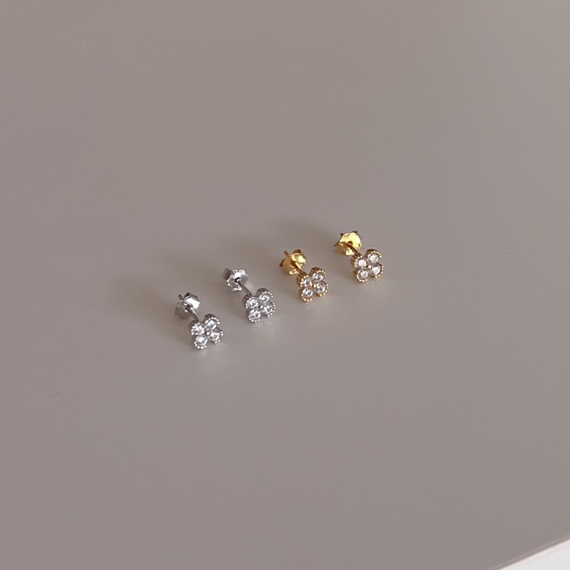 โค้ด-x8sfxj-ลด-20-a-piece-ต่างหูเงินแท้-all-silver-925-blossom-stud-earrings