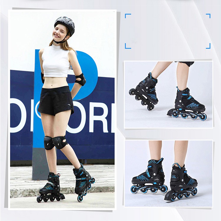 ภาพหน้าปกสินค้ารองเท้าอินไลน์สเก็ต รองเท้าสเก็ตสำหรับเด็กของเด็กหญิงและชาย In-line Skate