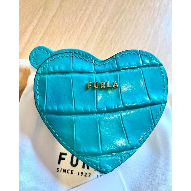 มือ1-furla-กระจกทรง-mini-heart-ของแท้-100