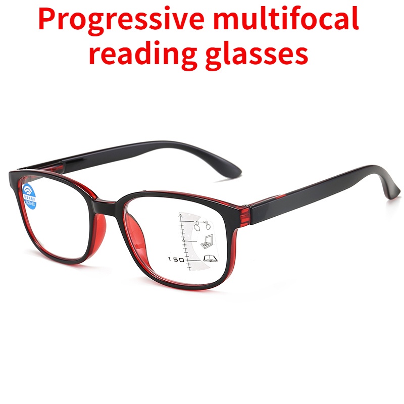 แว่นตาอ่านหนังสือป้องกันแสงสีฟ้าแว่นอ่านหนังสือแว่นอ่านหนังสือซูมได้-ของขวัญ-ผ้า
