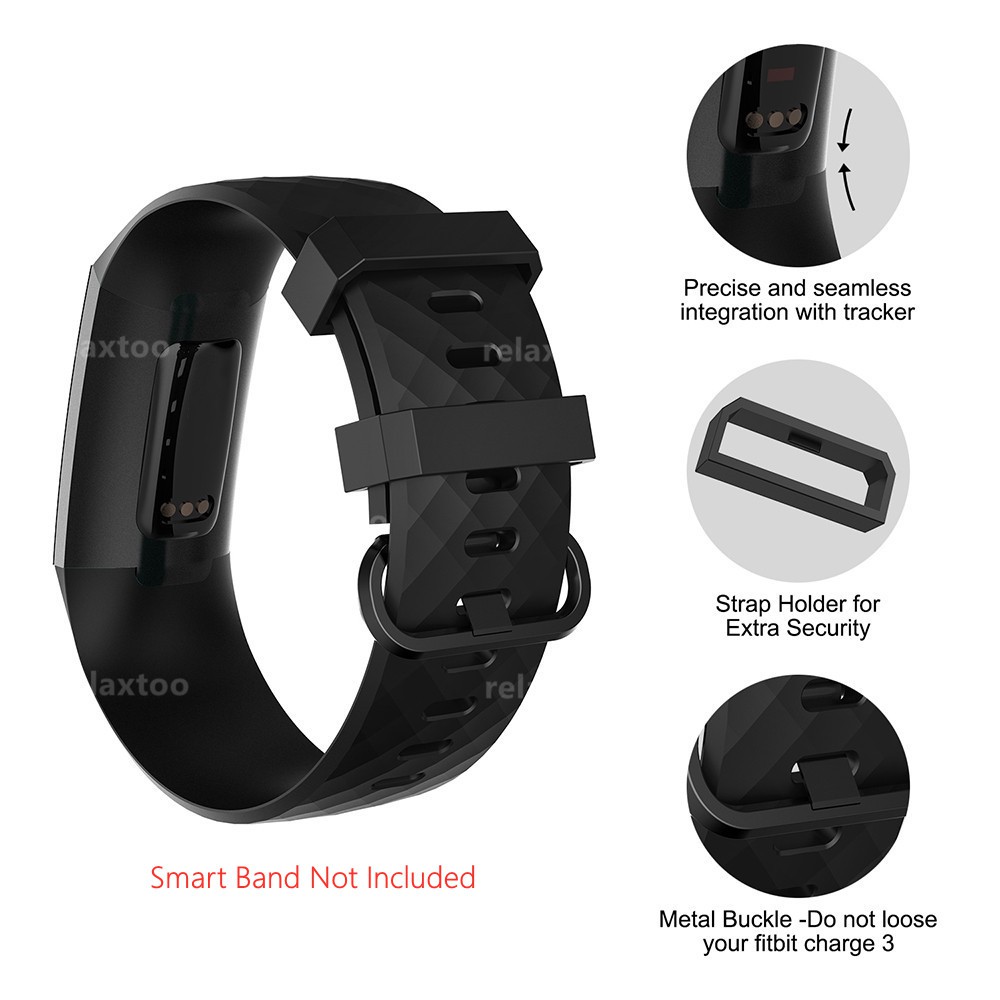 ภาพหน้าปกสินค้าสายนาฬิกาข้อมือ TPU นิ่ม สำหรับ Fitbit Charge 3 4 charge4 charge3 SE sport watch band จากร้าน relaxtoo.th บน Shopee