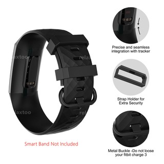 ภาพขนาดย่อของภาพหน้าปกสินค้าสายนาฬิกาข้อมือ TPU นิ่ม สำหรับ Fitbit Charge 3 4 charge4 charge3 SE sport watch band จากร้าน relaxtoo.th บน Shopee