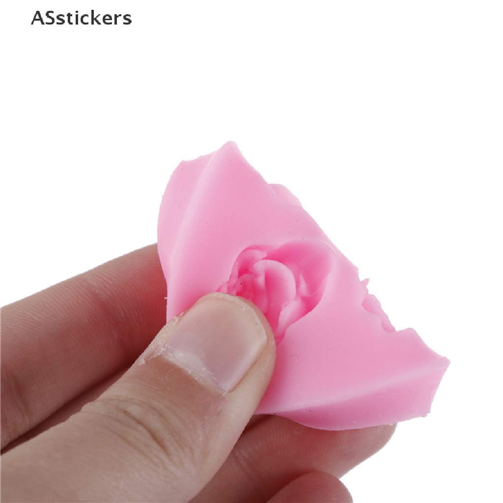 asstickers-แม่พิมพ์ซิลิโคน-รูปดอกกุหลาบ-3d-สําหรับทําช็อคโกแลต-น้ําตาล-เบเกอรี่