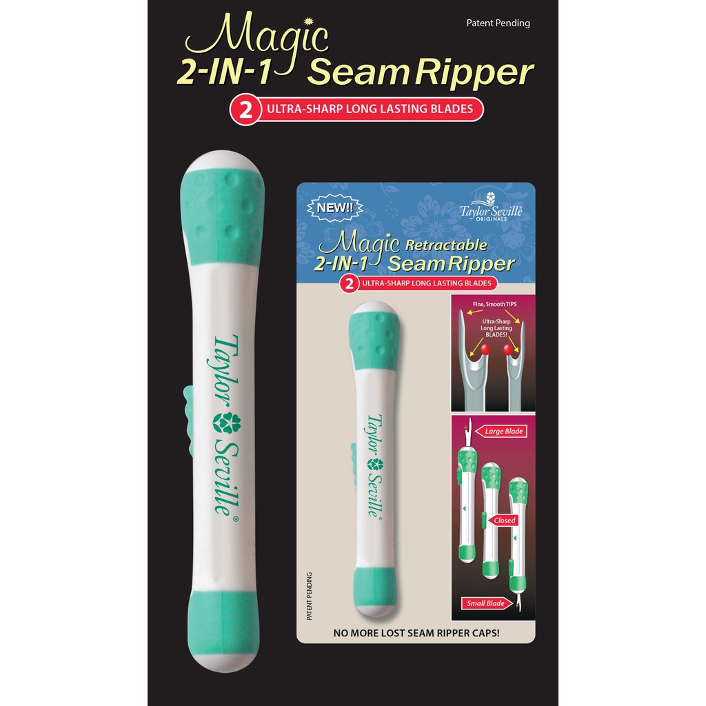 Taylor Seville Magic Retractable 2 in 1 Seam Ripper-ที่เลาะผ้า 2 in 1 ...
