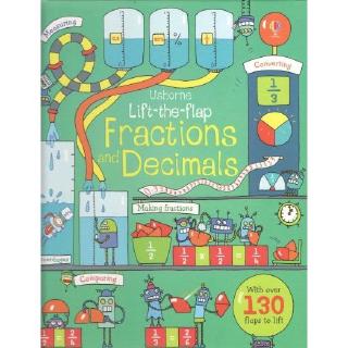 DKTODAY หนังสือ USBORNE LIFT-THE-FLAP FRACTIONS &amp; DECIMALS (AGE 7+)