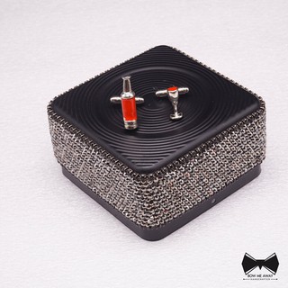 คัฟลิงค์ไวน์แดง -Wine Cufflinks