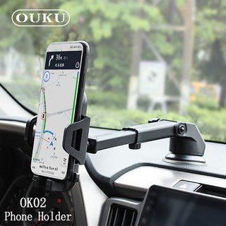 ภาพขนาดย่อของภาพหน้าปกสินค้าNew OUKU OK02 100% Suction Cup Car Holder ที่วางโทรศัพท์มือถือในรถยนต์ จากร้าน orsen_official_store บน Shopee