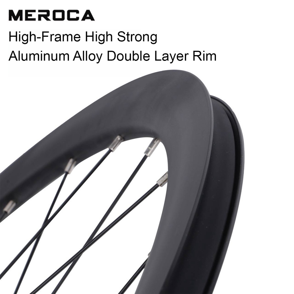 ล้อจักรยานเสือหมอบอลูมิเนียม-700c-meroca-road-bike-brake-wheels-rc38-disc-brake