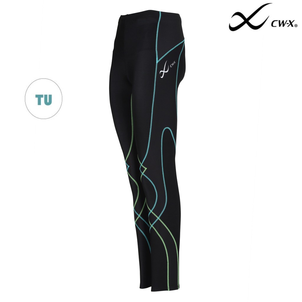 cw-x-กางเกงขา-9-ส่วน-stabilyx-woman-รุ่น-ic9195-พื้นดำเดินเส้นฟ้า-tu