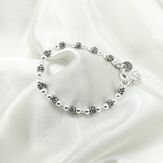 สร้อยข้อมือร้อยชาร์มเงินรูปแบบต่างๆ สร้อยข้อมือเงินแท้ : DSP 925 Sterling Silver Bracelet [CFS0001]