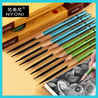ภาพหน้าปกสินค้าNyoni ชุดดินสอแบบนุ่ม 14 B 10 / 12 ชิ้น ที่เกี่ยวข้อง