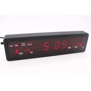 Caixing CX-808 นาฬิกาดิจิตอลปลุก ตั้งโต๊ะ ติดผนัง LED (ไฟส๊ฟ้า)
