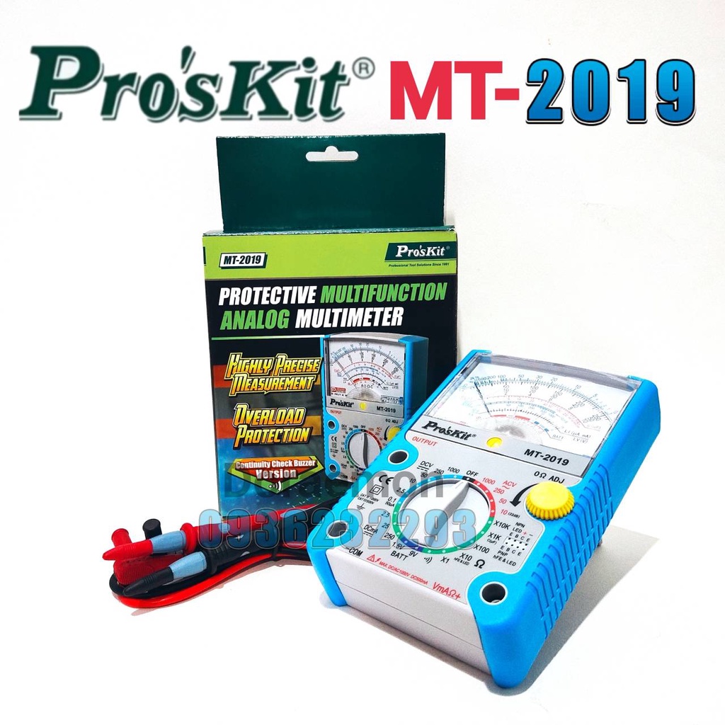 Pro's Kit MT-2019 [NEW 2020] Multimeter แท้ 100% Made In Taiwan มิเตอร์ ...