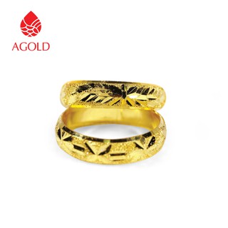 ภาพหน้าปกสินค้าAGOLD แหวนทอง ลายแม็ก ครึ่งสลึง ทองคำแท้ 96.5 คละลาย A ที่เกี่ยวข้อง
