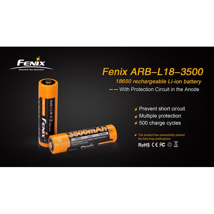 แบต 18650 Fenix 3500mah และ Fenix 2600 mah | Shopee Thailand