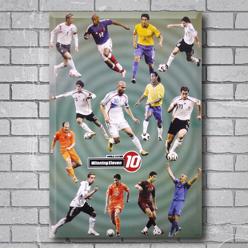 โปสเตอร์-นัก-ฟุตบอล-เกม-วินนิ่ง-winning-eleven-วินนิงอีเลฟเวน-รูปภาพ-กีฬา-football-โปสเตอร์-ติดผนัง-สวยๆ-poster