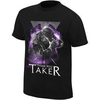 เสื้อยืดผ้าฝ้ายพิมพ์ลาย WWE The undertaker สำหรับผู้ชาย