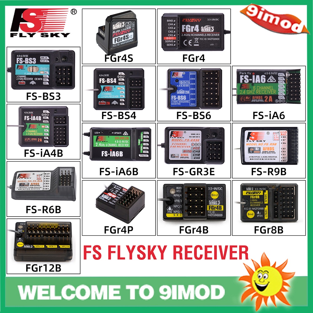 อุปกรณ์รับสัญญาณ FS-BS6 Flysky FGR4S FGR4P FGR4B FS-GR3E FS-R6B FS-iA6 ...