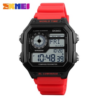 SKMEI Outdoor Sport Watch MEn Fashion Watches Calories World Time Men Clocks Digital Watch Top Brands