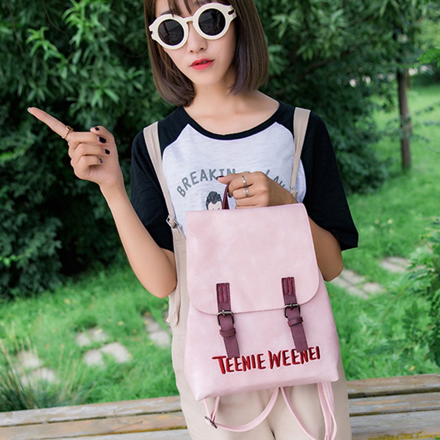 กระเป๋าเป้เกาหลี-กระเป๋าสะพายหลังผู้หญิง-รุ่น-lp-140-สีชมพู
