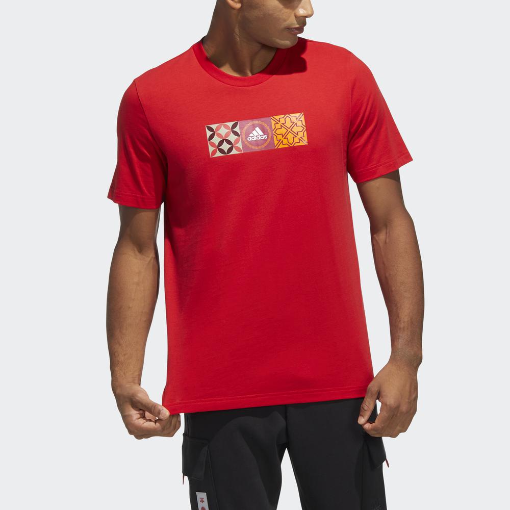 cod-แฟชั่นยูนิเซ็กซ์-adidas-cny-graphic-infill-tee-ผู้ชาย-สีแดง-hi3292