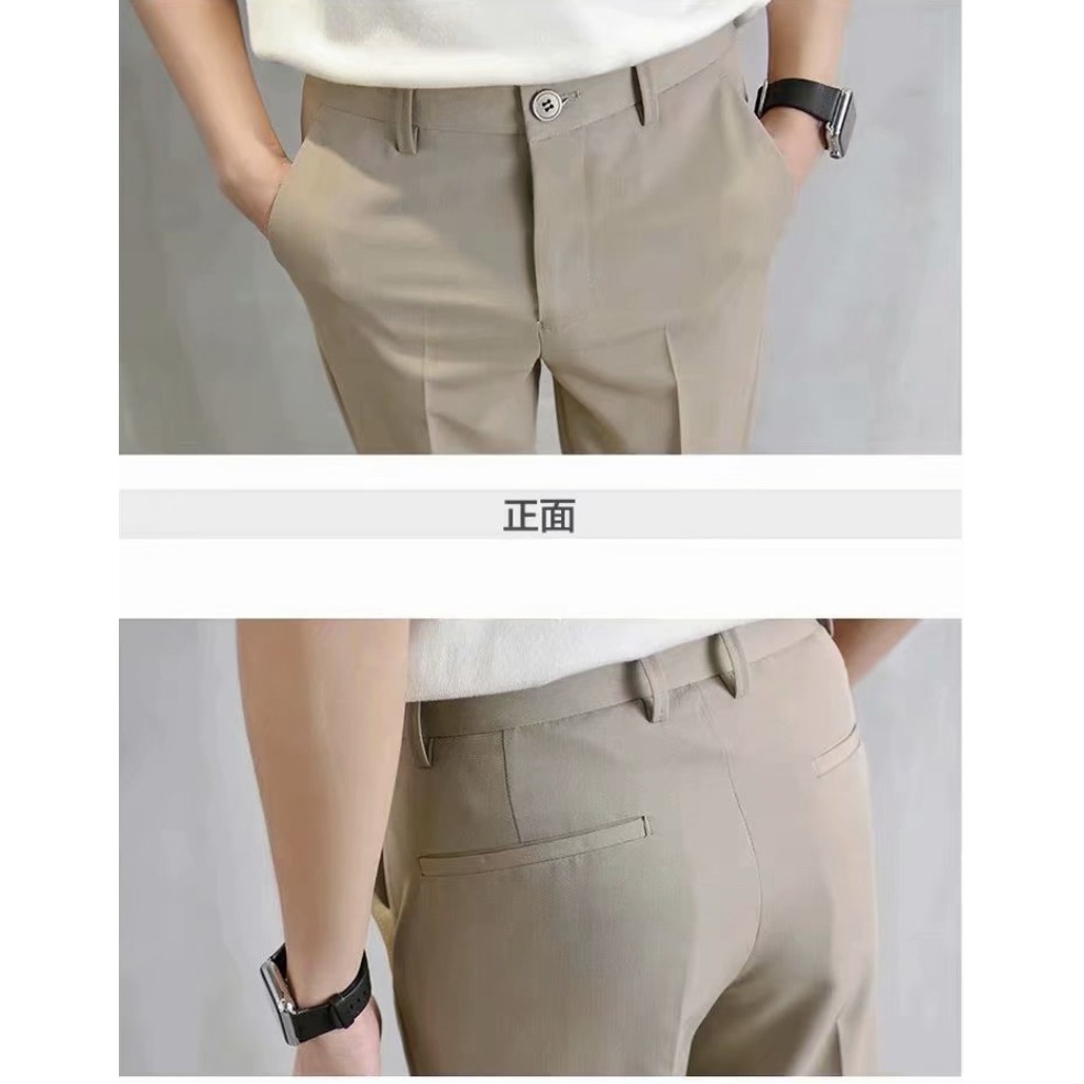 ภาพสินค้าFashion Casual Slacks Cropped Pants X201 กางเกงสแล็คชาย 5 ส่วน สไตล์เกาหลี จากร้าน eurekap บน Shopee ภาพที่ 2