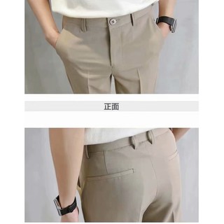 ภาพขนาดย่อของภาพหน้าปกสินค้าFashion Casual Slacks Cropped Pants X201 กางเกงสแล็คชาย 5 ส่วน สไตล์เกาหลี จากร้าน eurekap บน Shopee ภาพที่ 2