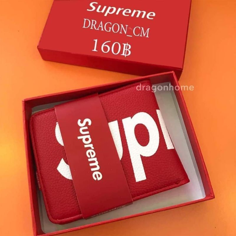 กระเป๋าสตางค์-supreme-กระเป๋าสตางค์-supreme-สกรีนลายโลโก้-สกรีน-และแบบไม่สกรีน