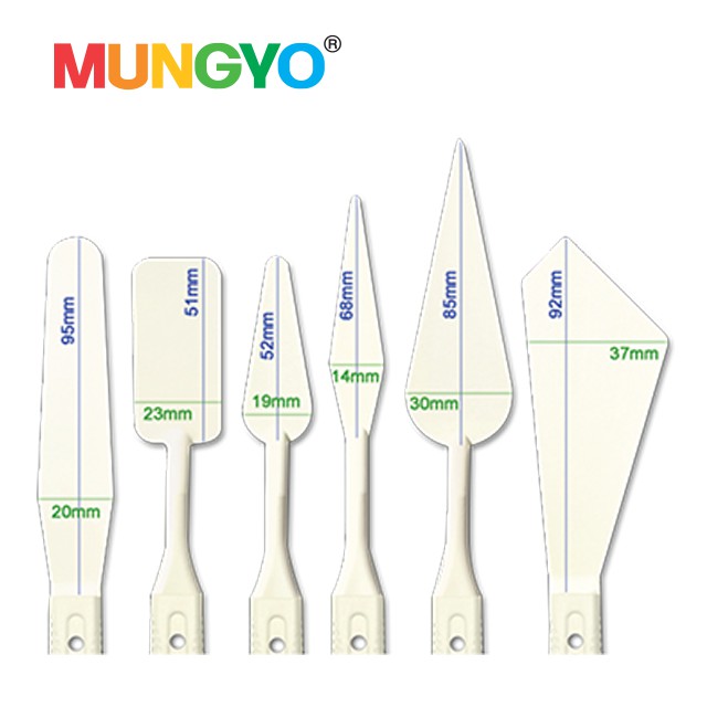 mungyo-เกรียงพลาสติก-6-ชิ้น-plastic-painting-knife