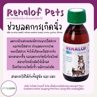 โค้ดลดทักแชท* ช่วยสลายนิ่ว กระเพาะปัสสาวะอักเสบ ฉี่ไม่ออก Renalof Pets รีน่าลอฟ เพ็ทส์ อาหารเสริม วิตามิน แมว หมา