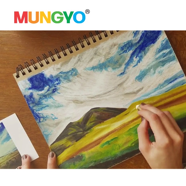 mungyo-oil-pastel-ระบายน้ำ-12สี-watersoluble-oil-pastels