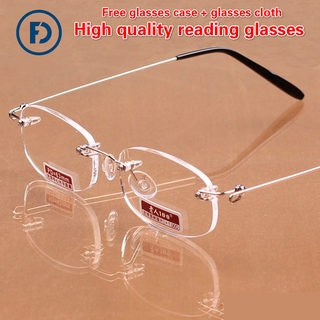 แว่นตาอ่านหนังสือคุณภาพสูงน้ำหนักเบาหน่วยความจำ Frameless แว่นตาอ่านหนังสือแฟชั่นสำหรับผู้ชายและผู้หญิง แว่นสายตายาว ผช