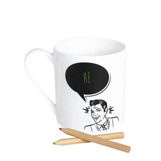 DD4Uแก้วมัคโบนไชน่า ดินสอสี MESSAGE MUG HE (360CC)