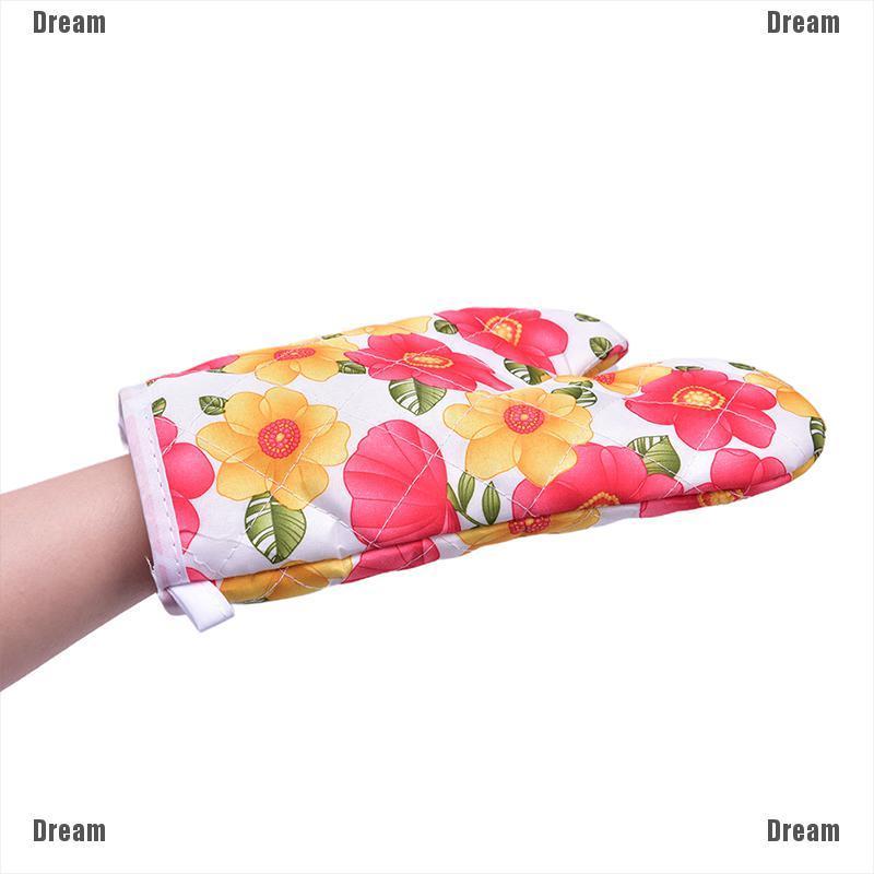 lt-dream-gt-ถุงมือเตาอบไมโครเวฟ-ถุงมือครัว-ทนความร้อน-กันลื่น-เบเกอรี่