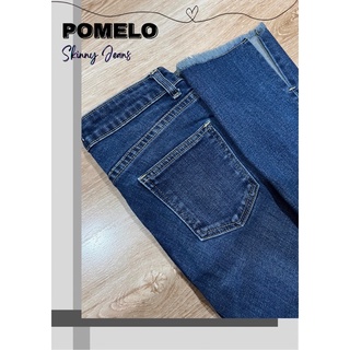 กางเกงยีนส์ POMELO ชายขาผ่าข้าง Skinny Jeans Size M มือสอง