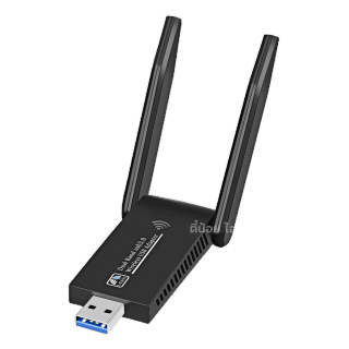 โปรโมชั่น : 5.0G-1300M✨<รับประกัน30วัน> ตัวรับสัญญาณไวไฟ USB WIFI 5.0G  2.4GHz Speed1300Mbps USB3.0