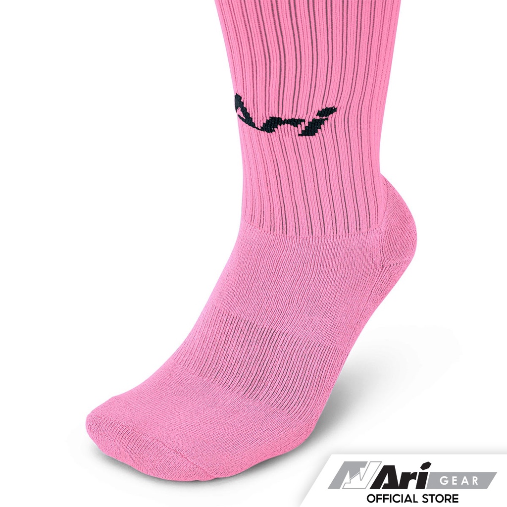 ari-long-socks-bubblegum-pink-ถุงเท้า-อาริ-ยาว-สีชมพู