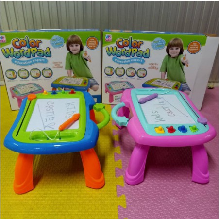 โต๊ะกระดาน-แม่เหล็ก-โต๊ะกระดานแม่เหล็ก-color-wordpad-สีชมพู-สีฟ้า